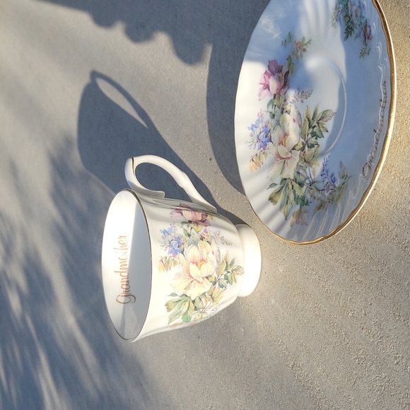 COPY ..Grandmother  fine China Tea cup and saucer - Picture 6 of 7